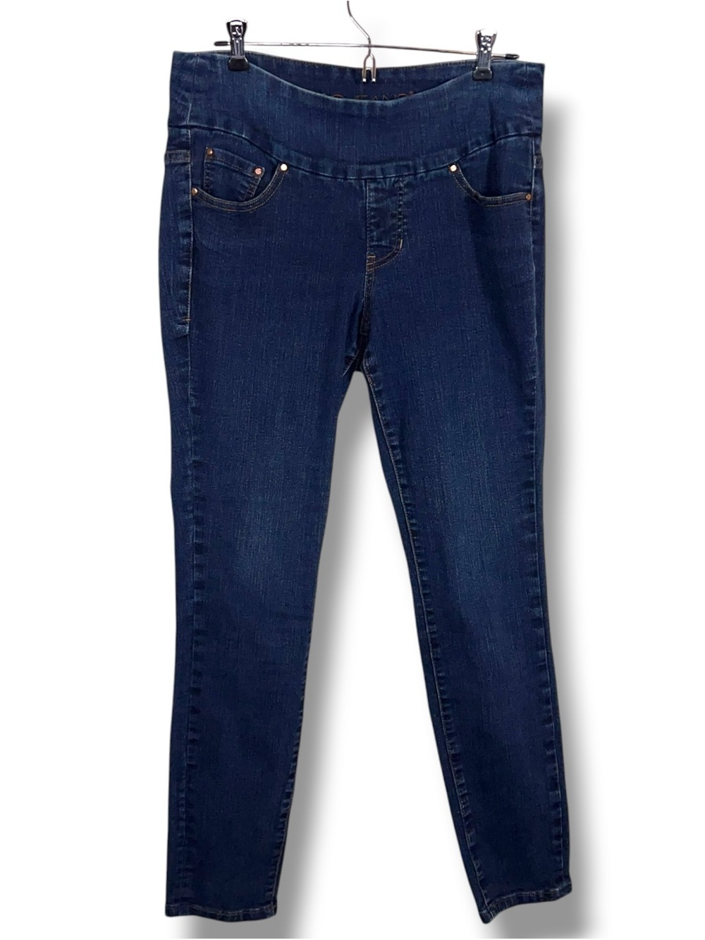 Size 6 Jag Jeans Stretch Pull On Dark Denim Jeans Jeggings Comfort Slimming